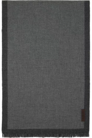 Z Zegna Men Scarves - Gray Tubular Scarf