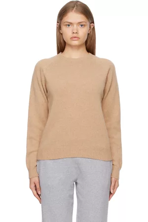 Sunspel Women Sweaters - Beige Crewneck Sweater