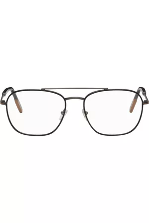 Z Zegna Men Sunglasses - Gunmetal Top Bar Glasses
