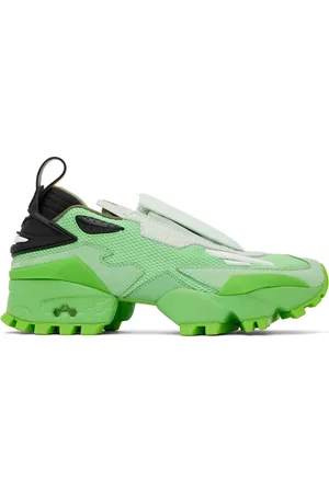 Reebok Men High Top Sneakers - Green Experiment 4 Fury Trail Sneakers