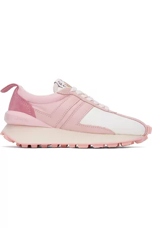 Lanvin Women High Top Sneakers - Pink Bumpr Sneakers