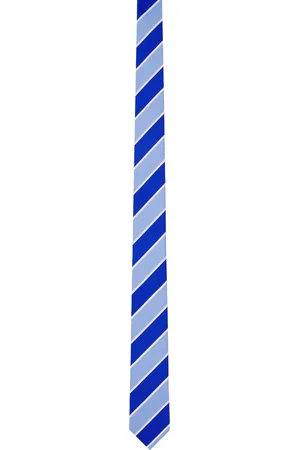 Thom Browne Blue Awning Stripe Neck Tie