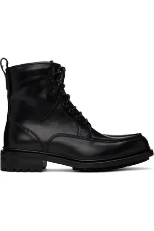 BRIONI Black Leather Boots
