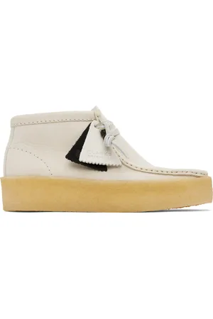 Clarks Women Boots - Off-White Wallabee Cup Boots
