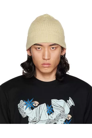 UNDERCOVER Beige Rib Knit Beanie