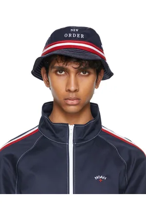 Noah NYC Navy & Red New Order Edition Crusher Bucket Hat