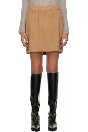 Max Mara Women Mini Skirts - Tan Ottavia Miniskirt