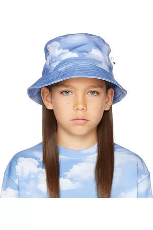 Molo Kids Blue & White Siks Bucket Hat