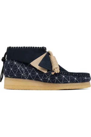 Clarks Navy Wallabee Ankle Boots