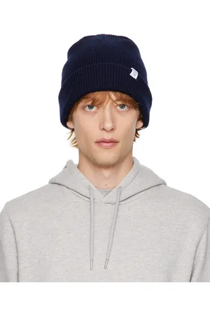 Norse projects Navy Rolled Brim Beanie