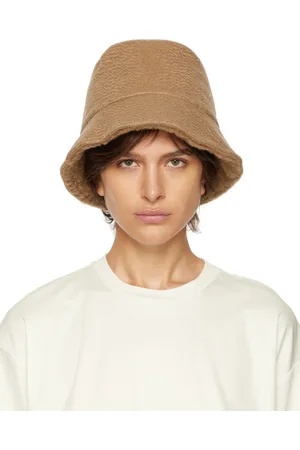 Max Mara Women Hats - Tan Camel Reversible Bucket Hat