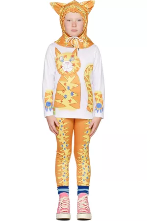 Chopova Lowena SSENSE Exclusive Kids Orange & Yellow Magic Cat Costume