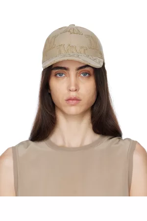Max Mara Beige Monogram Baseball Cap