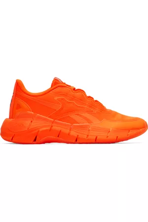 Reebok Women High Top Sneakers - Orange Zig Kinetica Sneakers