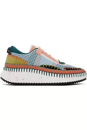 Chloé Women Designer sneakers - Blue & Pink Nama Sneakers