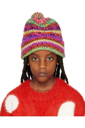 Stella McCartney Kids Multicolor Pom Pom Beanie