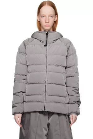 C.P. Company Gray Eco Chrome-R Goggle Down Jacket