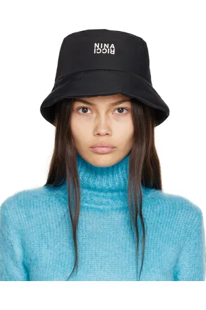 Nina Ricci Black Quilted Bucket Hat
