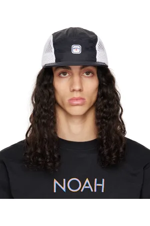 Noah NYC Black Ripstop Runner Flat Cap