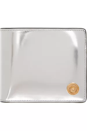 VERSACE Men Wallets - Silver Medusa Wallet