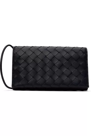 Bottega Veneta Black Wallet On Strap Bag