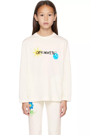 OFF-WHITE Kids Sun & Peace Long Sleeve T-Shirt