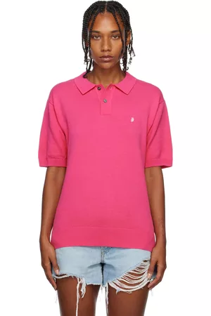 STUSSY Women Polo Shirts - Pink Classic Polo