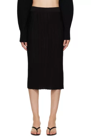 HUGO BOSS Women Midi Skirts - Black Sisiddina Midi Skirt