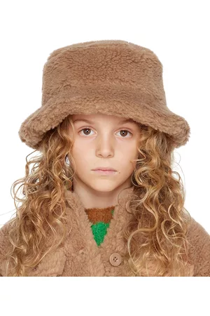 Stand Studio Hats - Kids Beige Wera Faux-Fur Bucket Hat