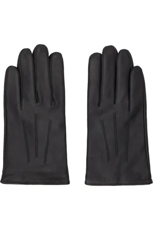 HUGO BOSS Black Lambskin Gloves