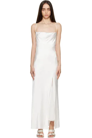 Third Form White Split Slip Maxi Dress
