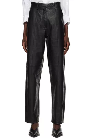 Dagmar Women Leather Pants - Black Josefa Leather Pants