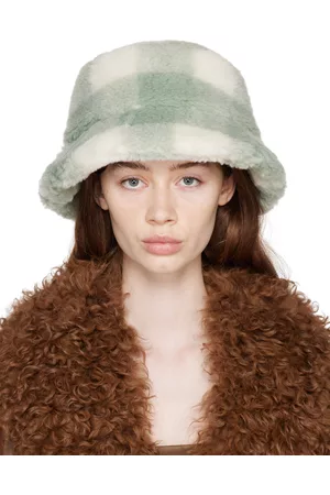 Stand Studio Women Hats - Green & Off-White Wera Bucket Hat