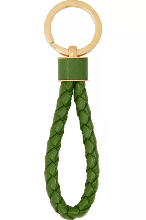 Bottega Veneta Green Intrecciato Key Ring