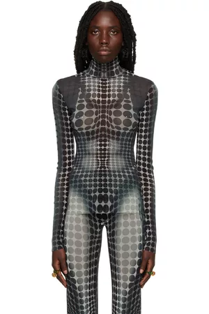 Jean Paul Gaultier SSENSE Exclusive Gray Dots Turtleneck