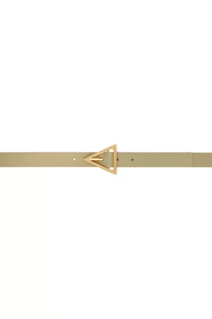 Bottega Veneta Taupe Triangle Belt