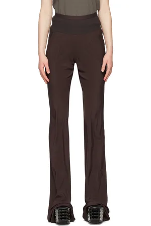 Rick Owens Brown Acetate Lounge Pants