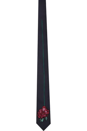 Paul Smith Navy Silk Flower Tie
