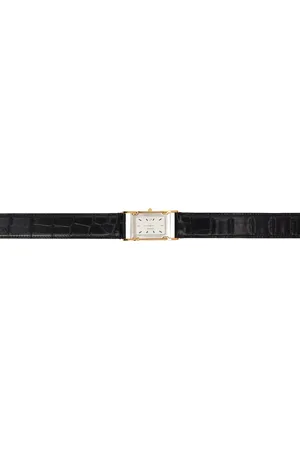 Burberry Black Faux Watch Belt