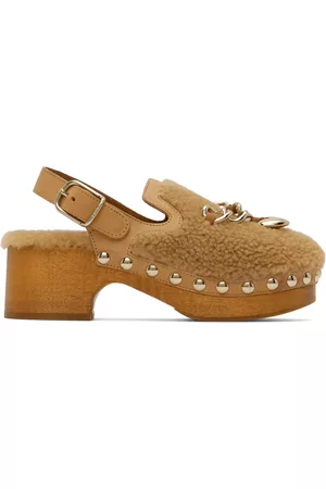 Chloé Women Casual Shoes - Tan Ninna Clogs