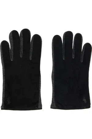 Ralph Lauren Black Paneled Gloves