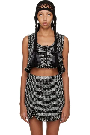 Anna Sui Black Braided Hair Hat