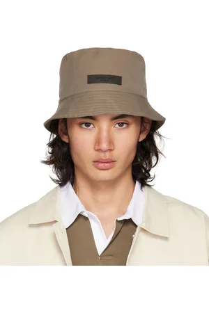 Essentials Men Hats - Brown Twill Bucket Hat