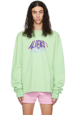 Liberal Youth Ministry SSENSE Exclusive Green Aliens Sweatshirt