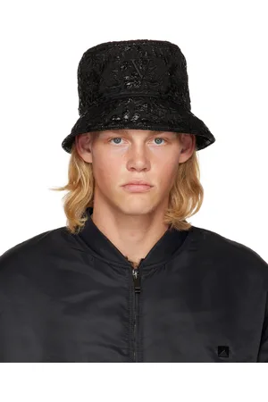 VALENTINO GARAVANI Black 3D Flowers Bucket Hat