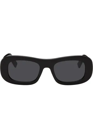 Salvatore Ferragamo Black Round Sunglasses