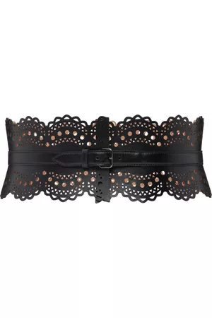 Alaïa Black Openwork Bustier Belt