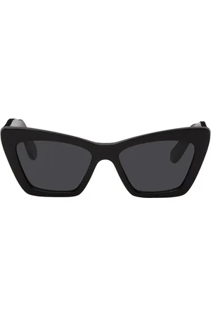 Salvatore Ferragamo Black Cat-Eye Sunglasses