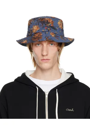Noah NYC Navy Liberty Quilted Crusher Bucket Hat
