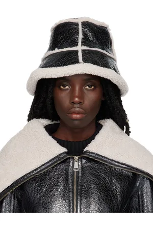 Jean Paul Gaultier Women Hats - Black 'The Laminated' Bucket Hat
